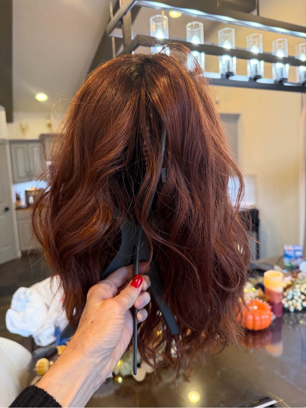 Belle Tress Rose Ella Wig NWT Cayenne W Ginger Root